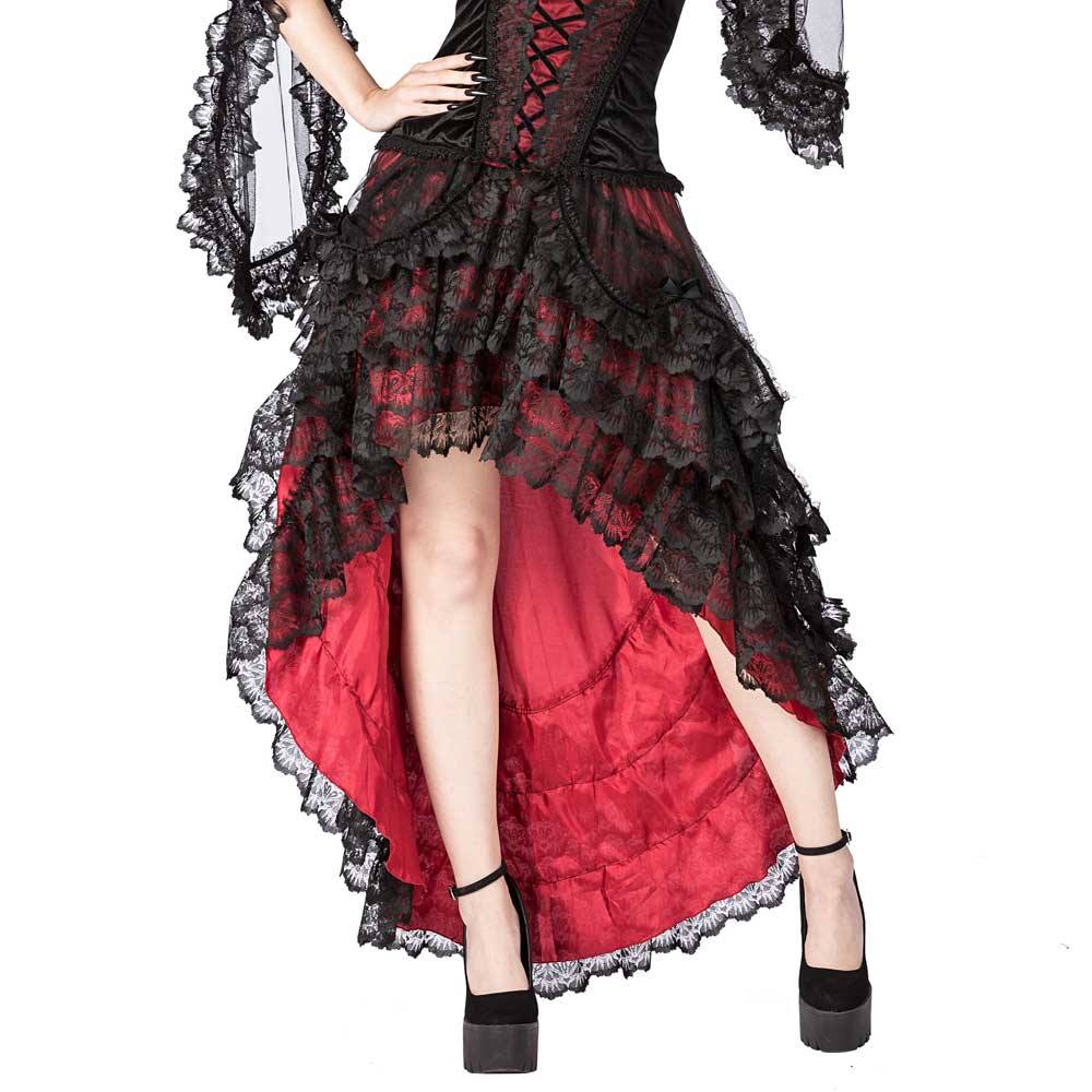 Sinister - 1074 Langer Rock - Bordeauxrot/Schwarz Product image